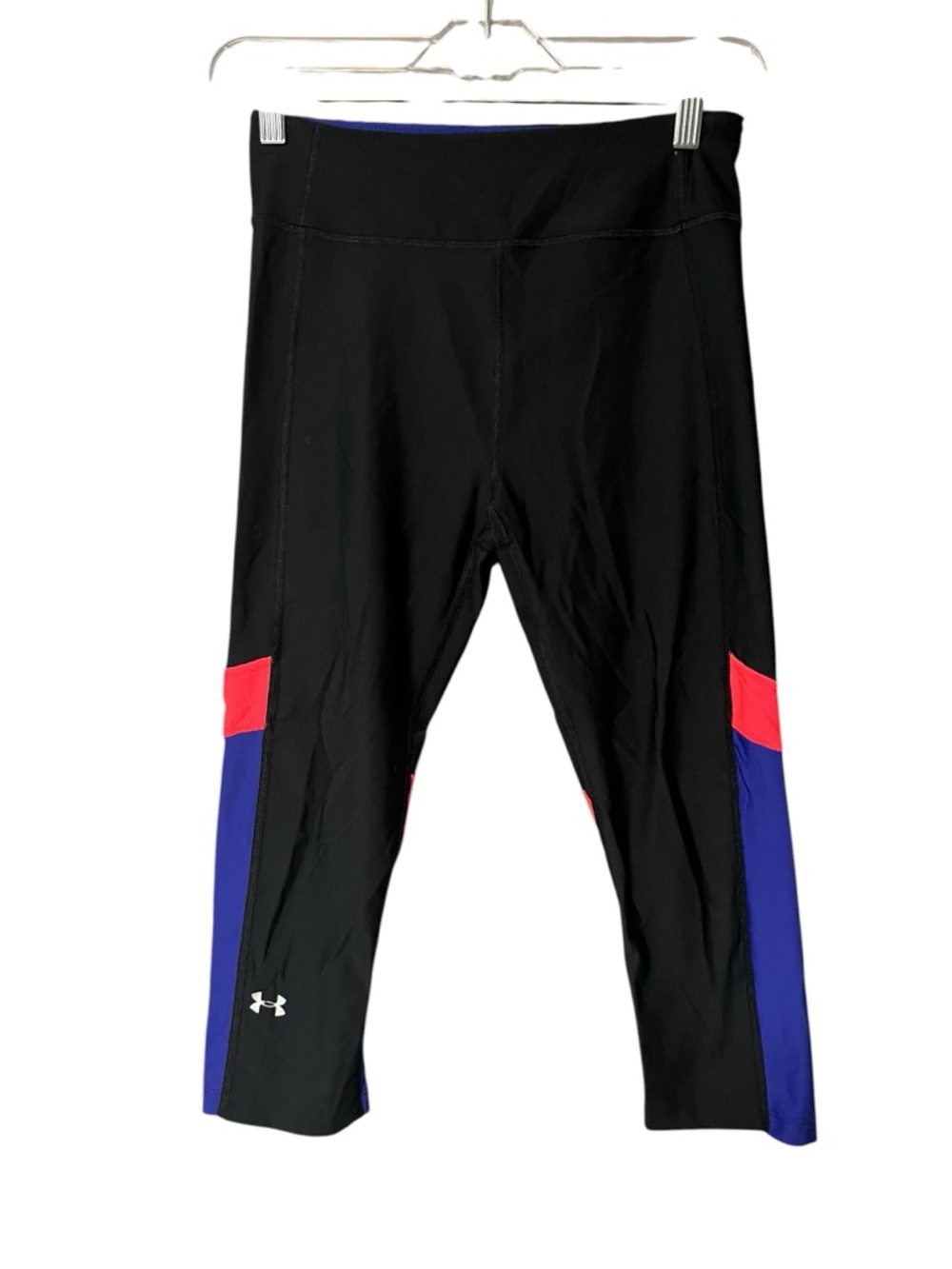 Under‎ Armour HeatGear Capri Leggings Womens Small Compression Colorblock
